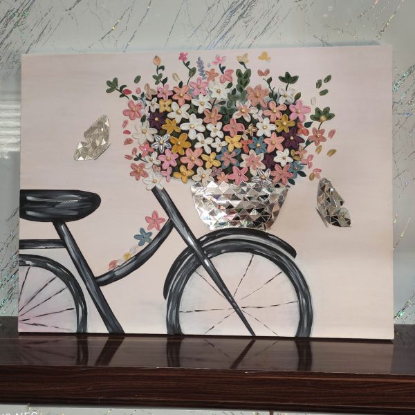تابلو نقاشی دوچرخه