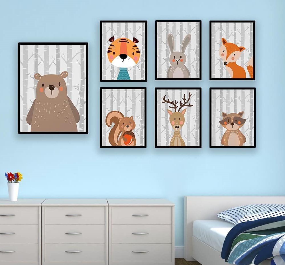 تابلو اتاق کودک هفت تکه