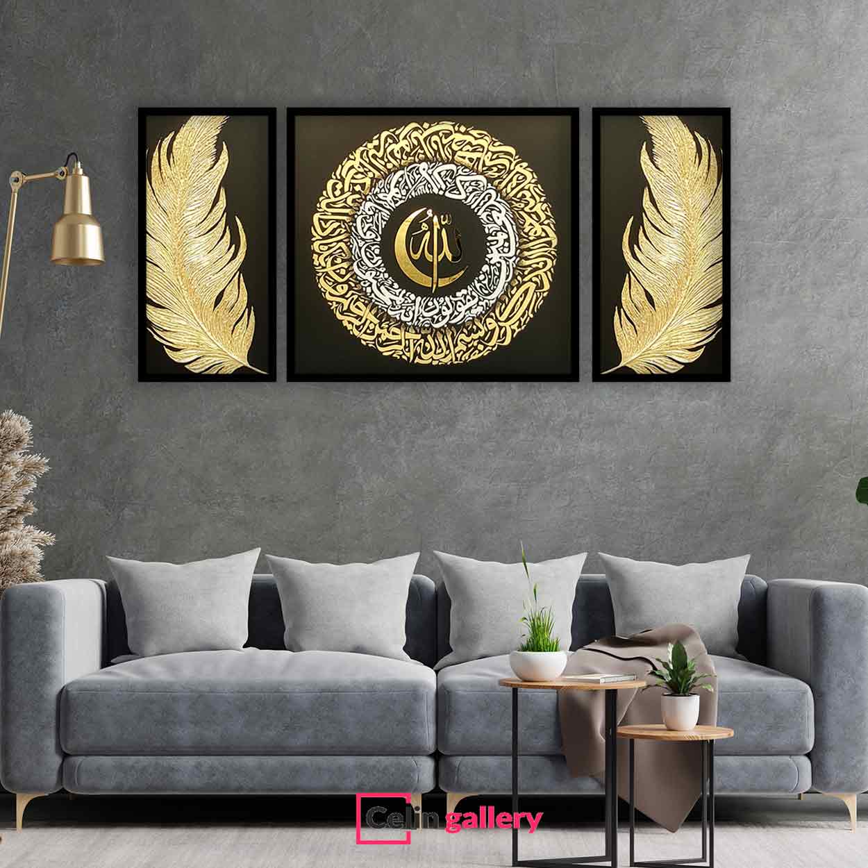 تابلو ورق طلا و نقره