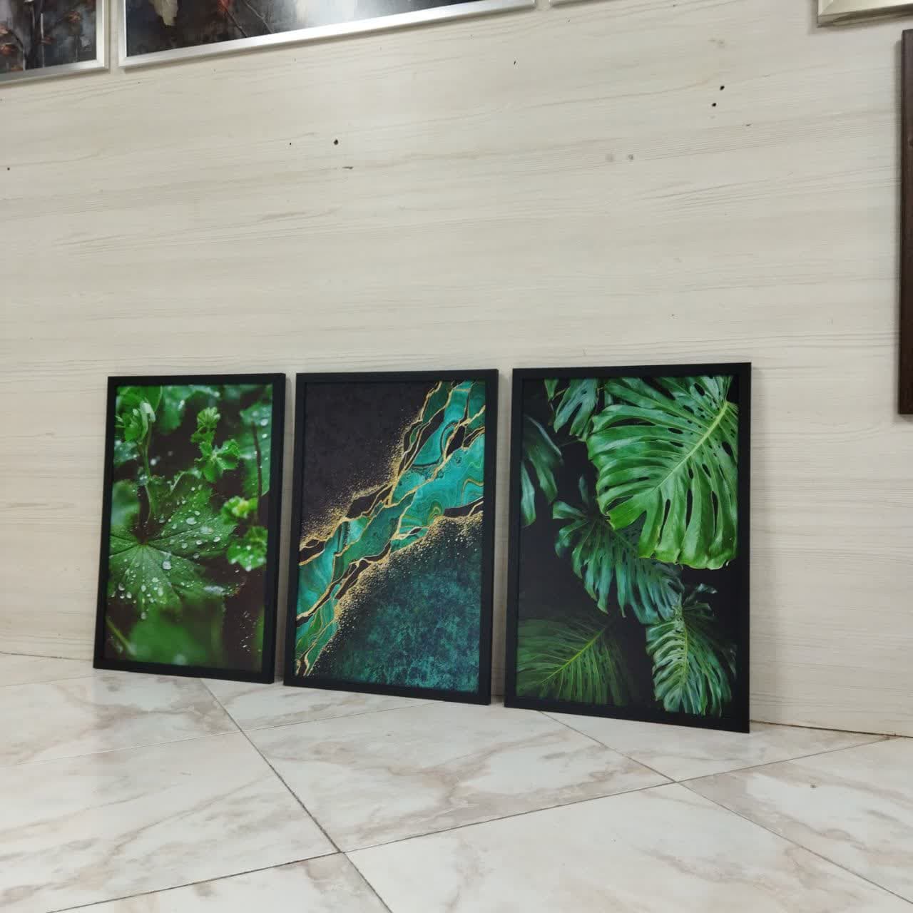تابلو سبز مشکی مدرن