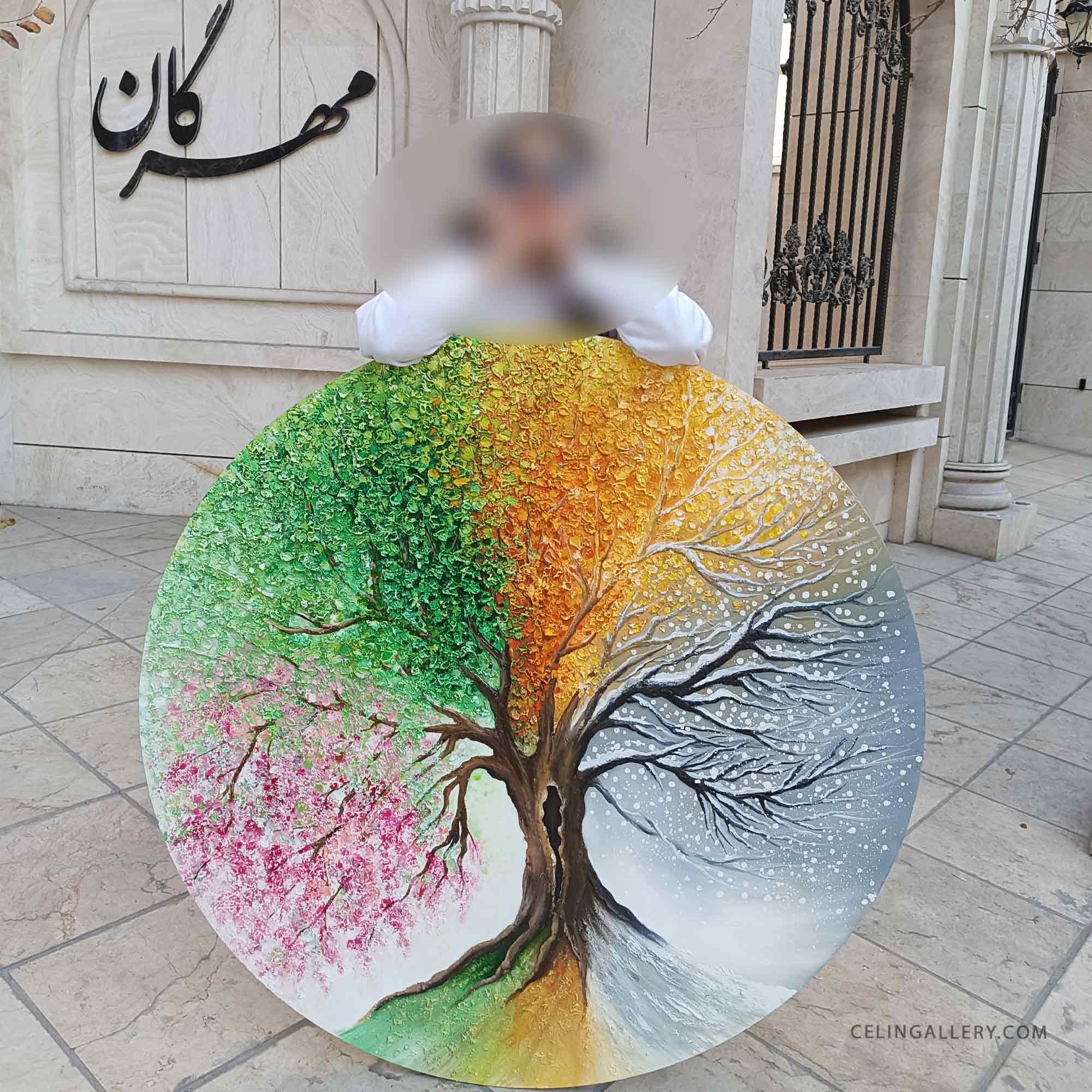 تابلو دایره ای مدرن